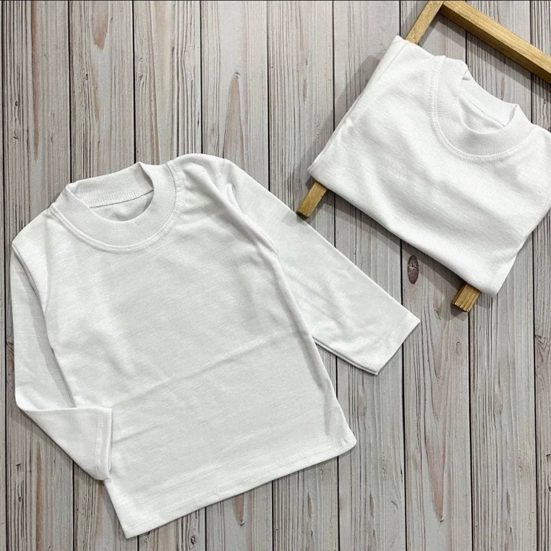 سیسمونی بلوز  یقه گرد سفید اسپرت